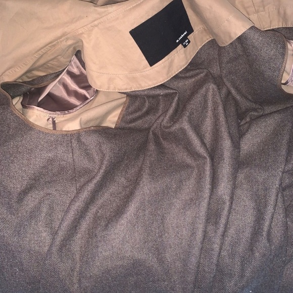 M.Tsubomi Japanese Streetwear Wool Blend Hooded Trench Coat 44 - Picture 12 of 15